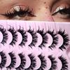Fluffy Fairy Wet Look Manga Eyelashes Wispy Eyelash Extension Tool False Eyelash  Women Makeup