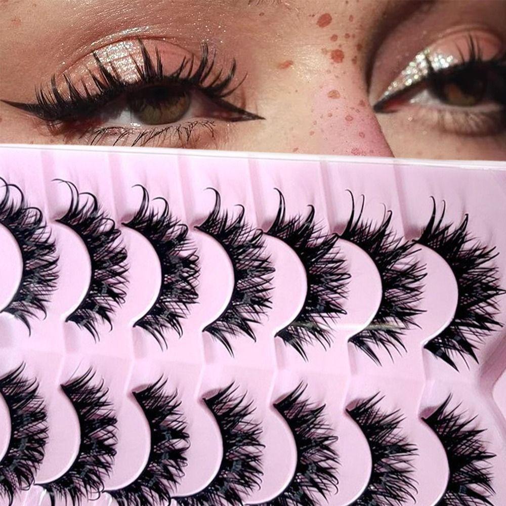 Fluffy Fairy Wet Look Manga Eyelashes Wispy Eyelash Extension Tool False Eyelash  Women Makeup