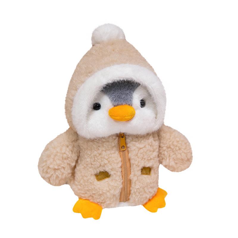 Penguin Brother & Sister Bib Plush Toy - Kid's Comfort Doll & Gift Pillow