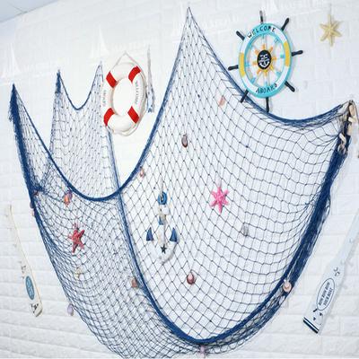 Redes de Pesca Grandes Para Restaurante Temático Estudio Decoración del Hogar Atrezzo Estilo Mar Mediterráneo Colgantes de Pared Adorno Pegatinas de Pared