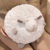 Cute Sheep Plush Toy Pillow, Woolly Round Sheep Stuffed Animal, Soft Comforting Cuddle Buddy Gift