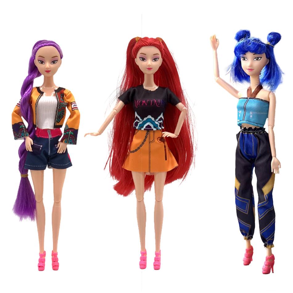 NEW Anime KPop Demon Hunters Doll Vinyl Toy Rumi Mira Zoi Character Vinyl Mask Figurine Collection Model Doll Toys Birthday Gift