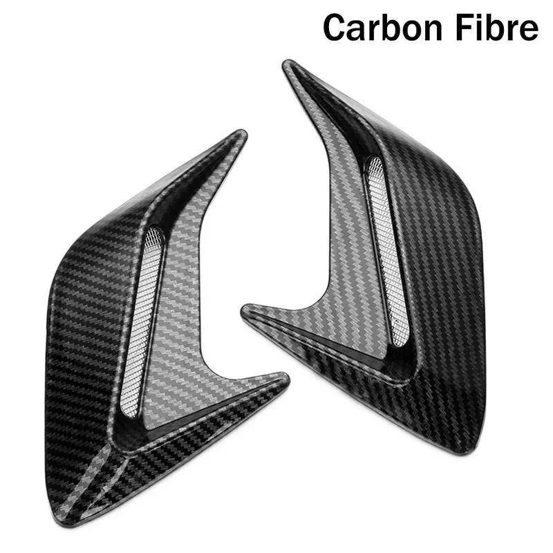 Carbon Fiber Universal Car Shark Gills Fender Side Air Flow Outlet Vent Decoration Sticker Trim Cover Decal Car Styling
