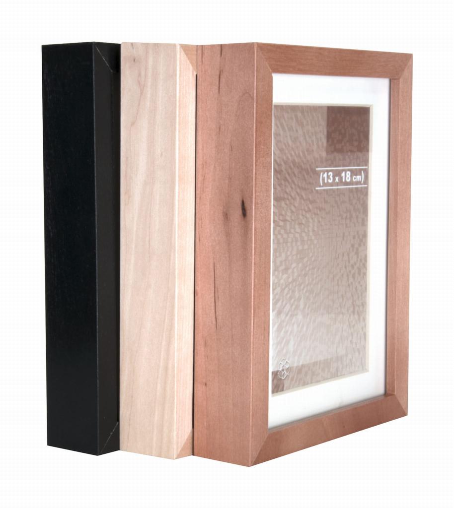 Zestaw Drewnianych Ramek Na Zdjęcie 13X18 Passe-Partout 13X18 3 Sztuki Drewno Brzoza Naturalna