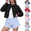 Damemote Langermet Christmas Snowman Snowflake Print Jakke Cardigan