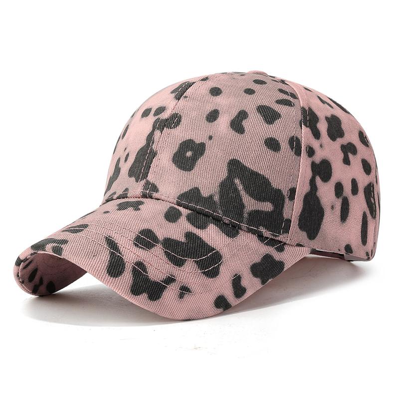 Leopard Hard Top Baseball Cap Outdoor Sun Hat