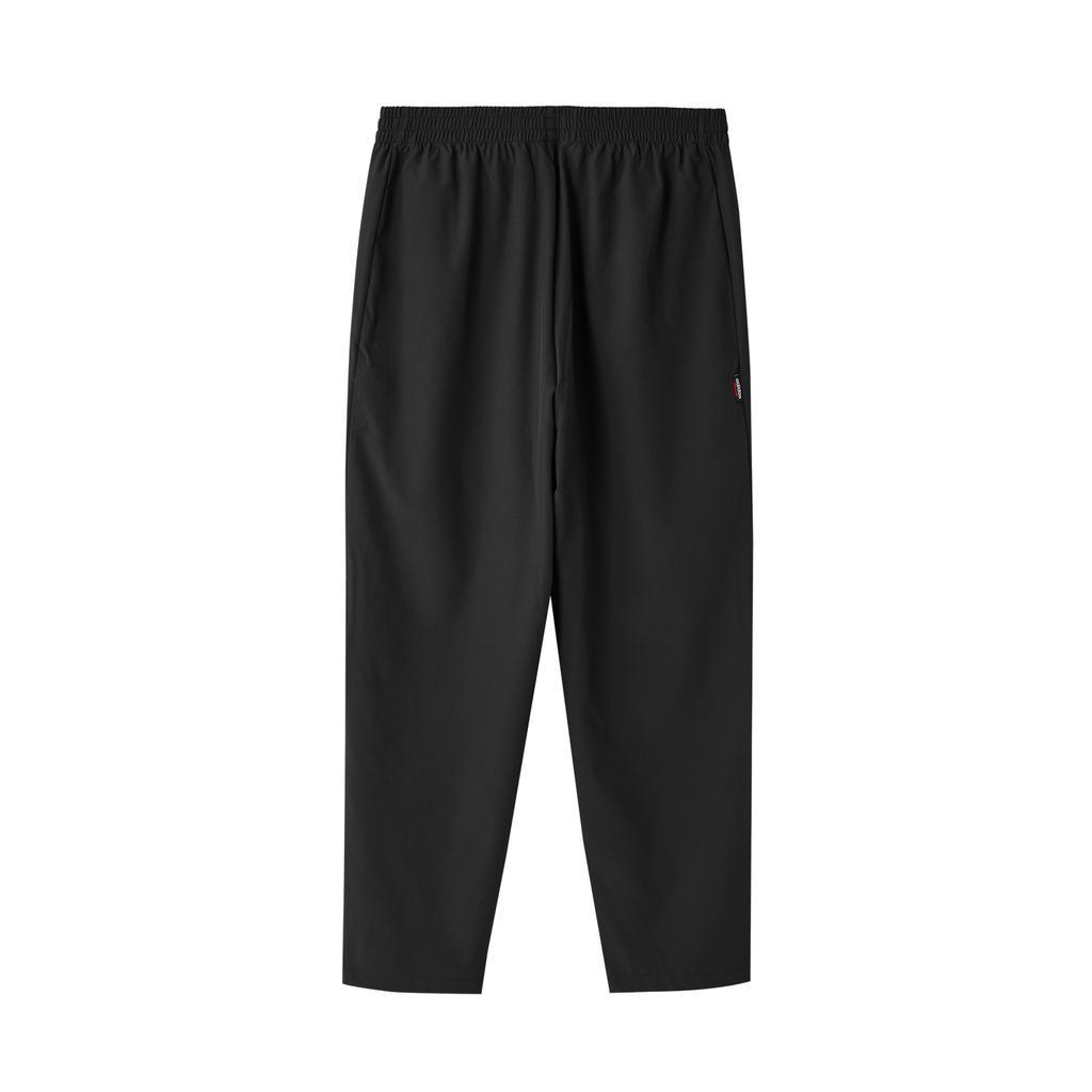 Adidas Solid Color Mid-Rise Sports Moisture-Wicking Casual Pants Men Bottoms Black JI5690