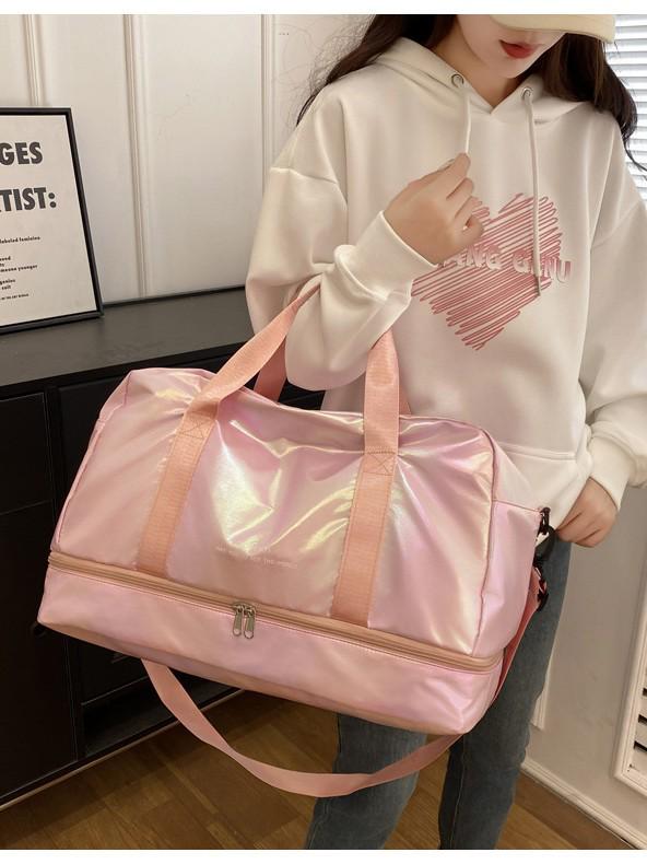 Women's Fashion Crossbody Travel Bag with Wet/Dry Separation - Ideal for Short Business Trips, Fitness, and Yoga.