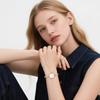 Wristwatch with Cute and Analog Stylish Quartz Fashion Accessory Perfect Gift for Day Ladies' Bracelet, Sparkling Diamond, Display, Waterproof,