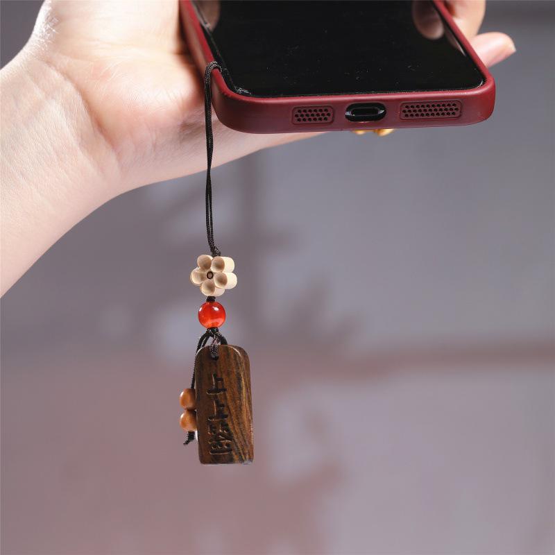 Rosewood DIY Shangshangqian Mobile Phone Pendant Accessory - Creative Gift