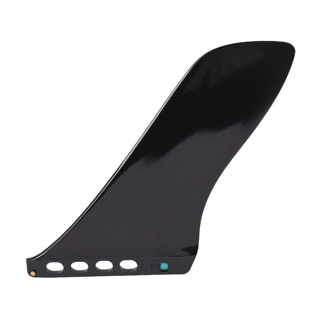 Surfbrett Finne 9,25 Zoll schraubenlose Montage Nylon Glasfaser Paddleboard Heckfinne zum Ersatz Schwarz