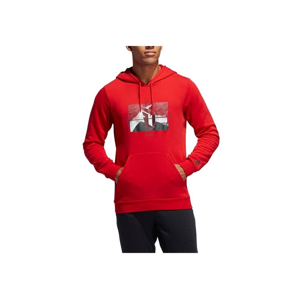 Adidas Neo Hooded Sports Casual American Sweatshirt Men Sweatshirt Red GJ2316