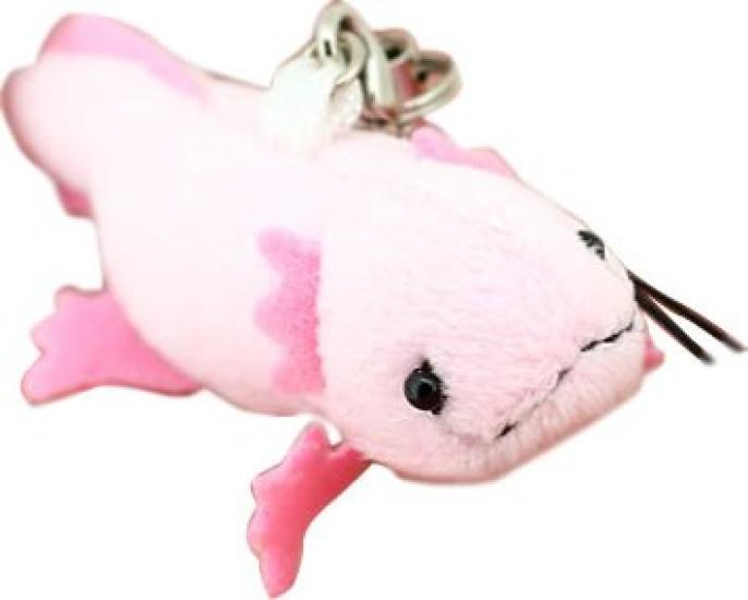 

Axolotl stuffed toy, pink, large size, 26cm