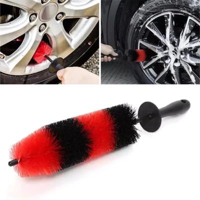 Wheel Brush Easy Reach Rim Tire Cleaner Brush Long Soft Bristle Car Detailing Brush Multipurpose Use for Cleaning Wheels Brush