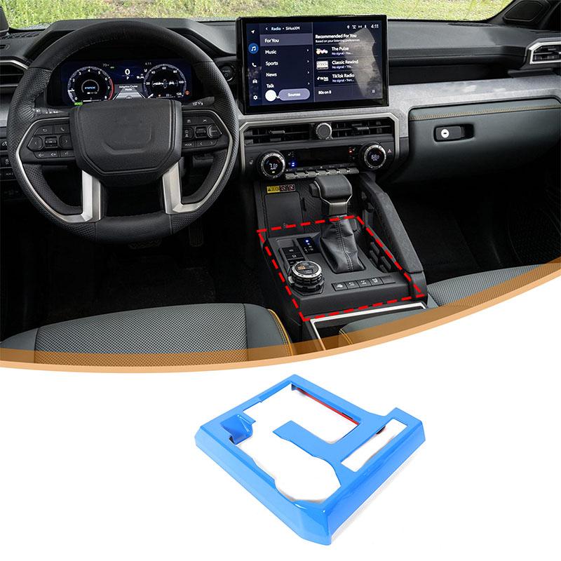 ABS Carbon Fiber For Toyota Tacoma 2024-2025 Central Control Trument Panel Steering Wheel Door Handle Interior Accessories