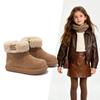 2025 Girls' Winter Snow Boots: Plush, Warm, Non-Slip Soft Sole for Little Girls