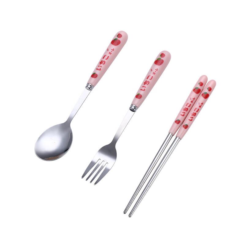 Ruhan 3-Piece Portable Stainless Steel Cutlery Set