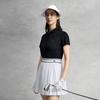 FILA Golf Series Simple Classic Versatile Comfortable Bow Tie Decor Short Sleeve Polo Shirt Women tops Legendary-Blue A11W625103FNV