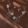 Zircon Luxury Fashion Jewelry Butterfly Ear Hook Girls Earring Ear Bone Clip Korean Style Ear Clip