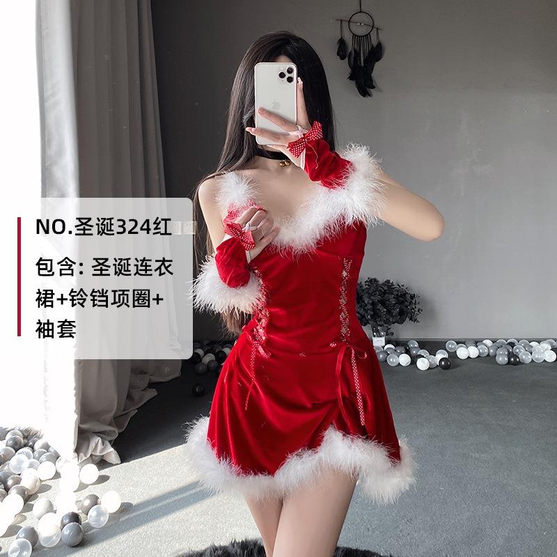 Christmas Suit Dress Cos Suit Bunny Sexy Maid Suit Uniform Christmas Women's Themed Valentine's Day Robe