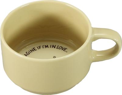 MOOMIN Mug, Approx. 300ml, with Moomin Message, Cream-colored and White, Perfect for Coffee or Tea, Birthdays, or As a Gift. Made In Japan. MM7601-11