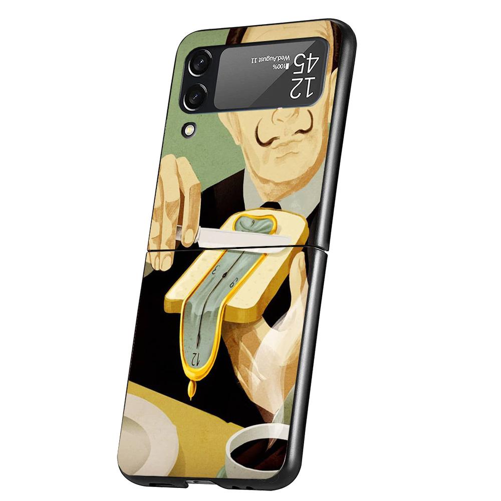 Coque de téléphone Art Salvador Dali Pour Samsung Galaxy Z Flip 7 6 5 4 3 5G Housse ZFlip7 ZFlip6 ZFlip4 ZFlip5 ZFlip3 Coque Fundas Galaxy