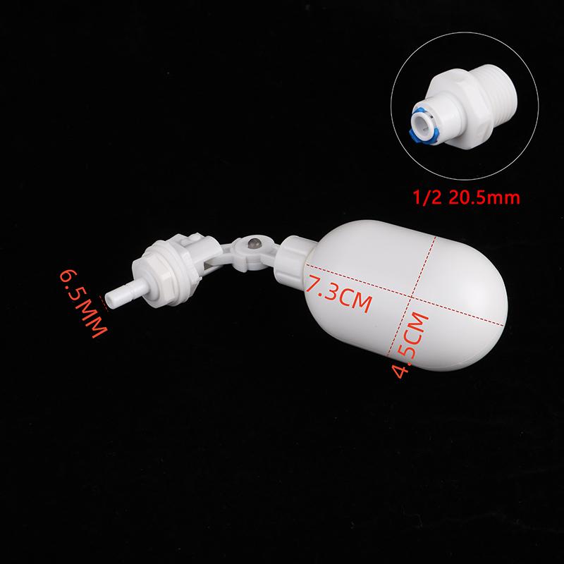 Water Tank Level Control Reverse Osmosis System 1/4" 3/8" Mini Float Valve Aquarium Fish Tank Water Dispenser Float Ball Valve