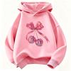 2026 Pink Bow Design Funny 90s Kids Hoodie Children's Sweatshirt Hoody Girls Autumn Winter Casual Hoodies