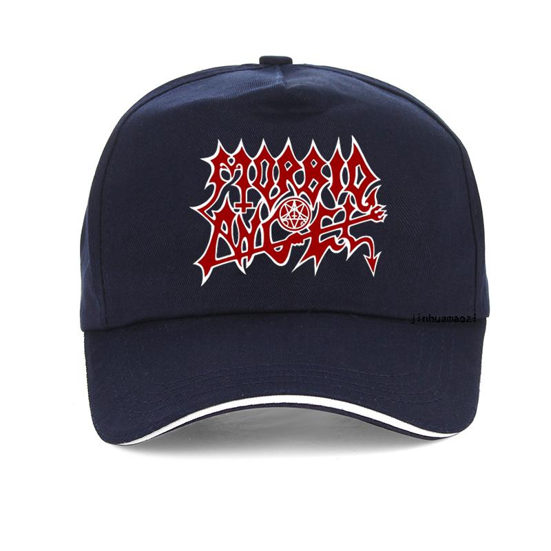 

Fashion MORBID ANGEL Metal Gothic Rock Band Unisexs Cool baseball Cap Custom Print Casual Solid Sunhat Adjustable Snapback hats Adjustable