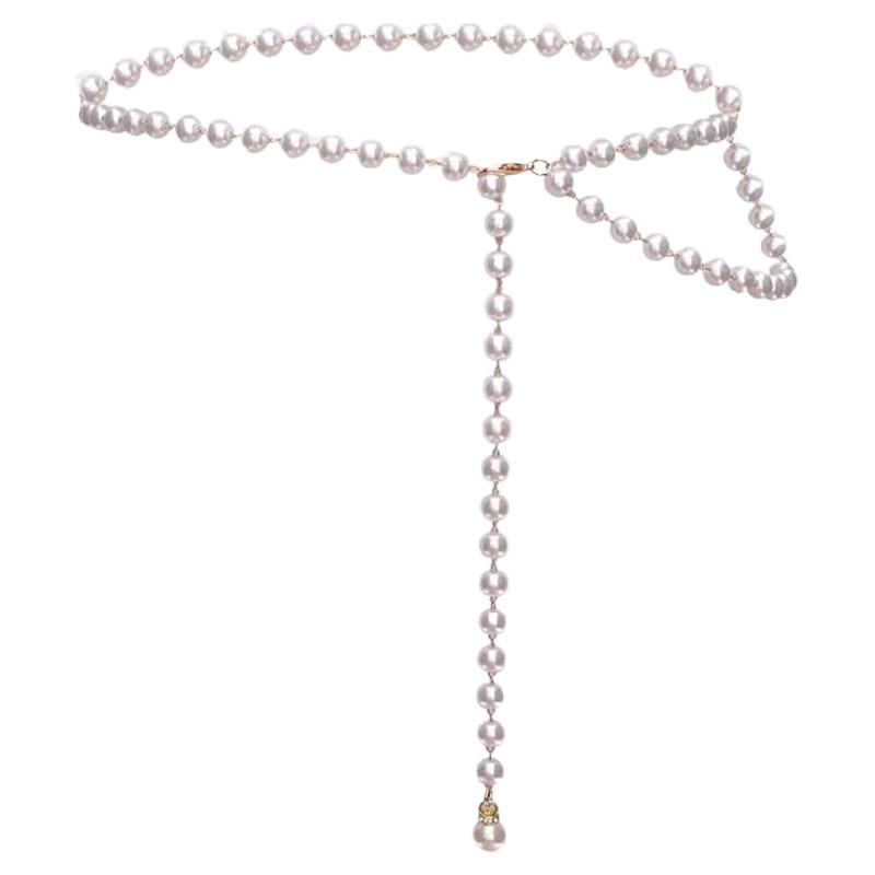 Elegant Pearl Waist Chain For Women With Tassel Decor Suitable For Summer Dresses