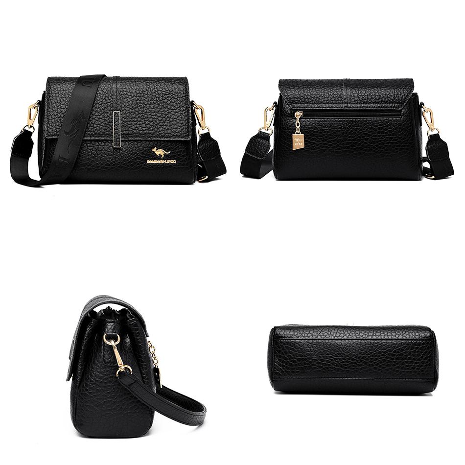 Nowe wysokiej jakości skórzane damskie torby na ramię Damskie luksusowe torebki i torebki Markowe markowe torby na co dzień typu Croosbody