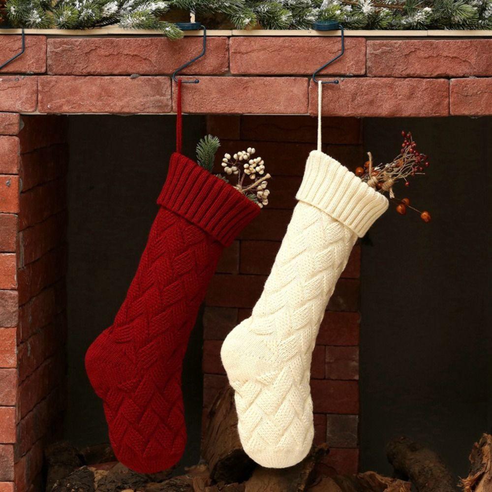 Xmas Tree Ornaments Christmas Gift Sock Large Size Gift Bag  Christmas Decor