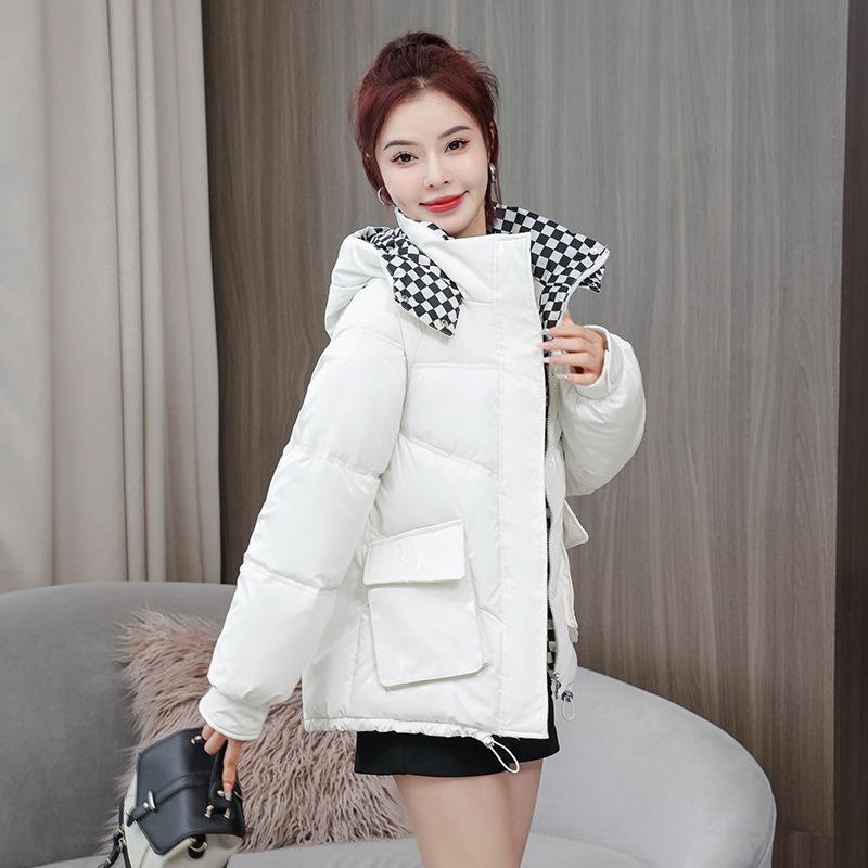 Glossy Jacket Women's Short Korean Version of The Loose Winter Padded Jacket Thickened Warm Padded Jacket