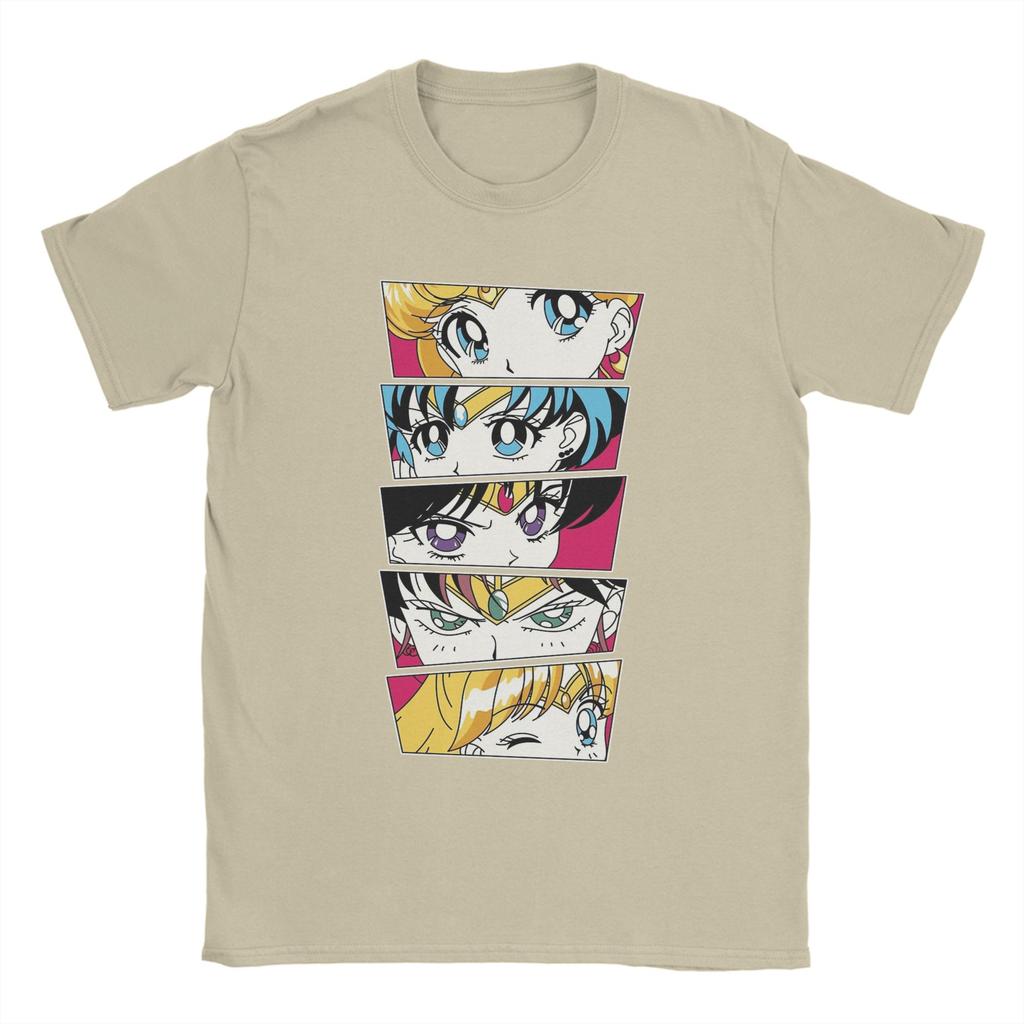 Sailors Moons T Shirts Men Cotton Creative TShirts Crew Neck  Tee Shirt Short Sleeve Clothes Unique