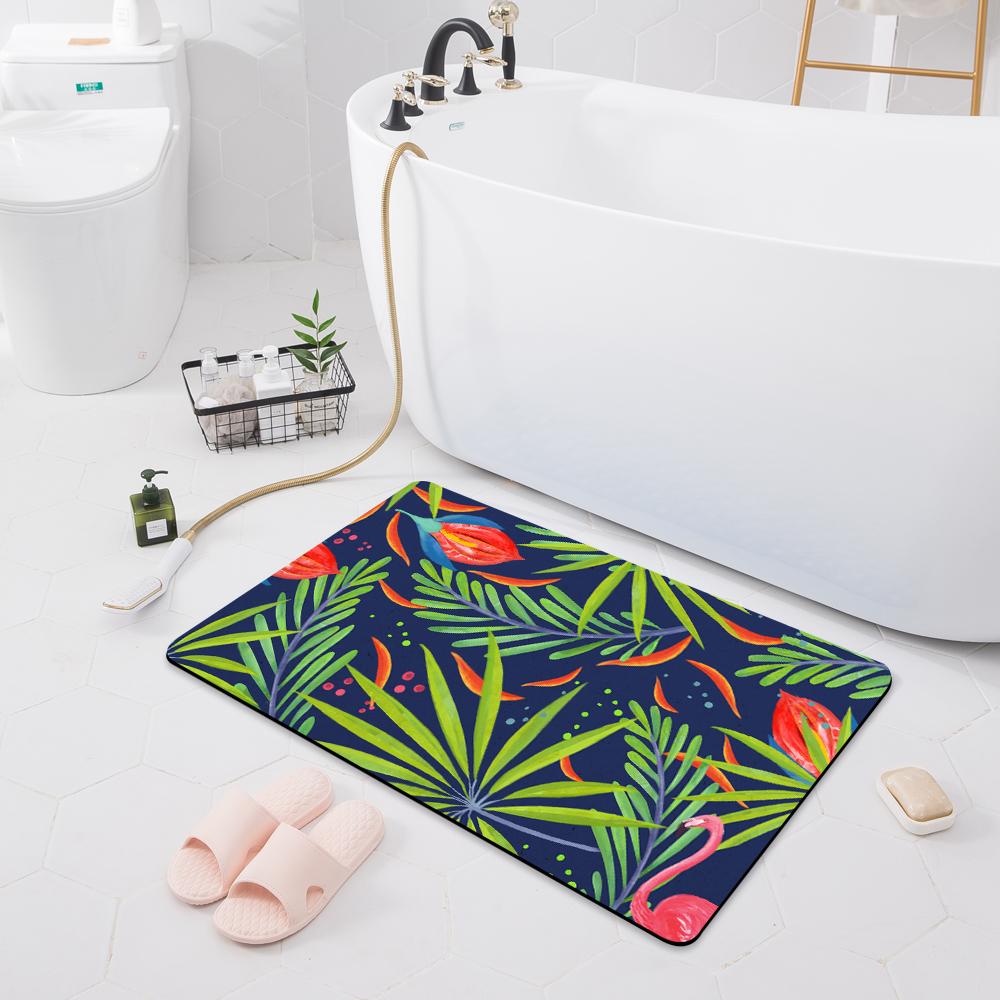 Bathroom Absorbent Non-slip Mat Door Mat Toilet Floor Shower Room Bathtub Rug Modern Kitchen Rug