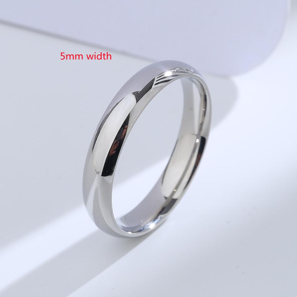 

Buyee 925 Sterling Silver Couples Ring Smooth Simple Ring Finger for Men Women Engagement Wedding Bands Fine Jewelry Circle 8
