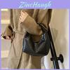 Stylish Women's New Moon Shoulder Handbag With Trendy Pu Material And Unique Design In Black Red Brown White Colors