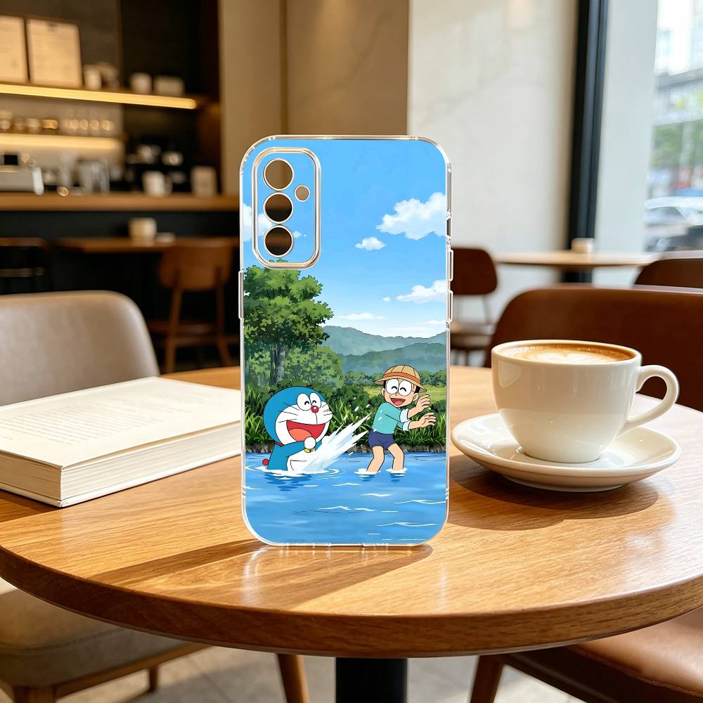 Cute Cartoon Z-Doraemon Shockproof  Phone Case For SamsungA10,12,20,21S,30,31,40,50,51,52,70,71 Transparent Cover