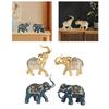 Elephant Statues Resin Crafts Home Decor Tabletop Decorations Elephant Figurines for Bedroom Bookshelves
