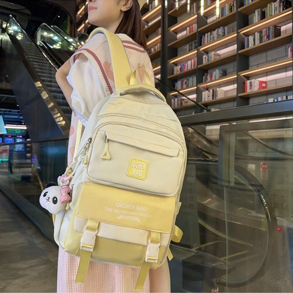 Waterproof Students School Bags Large Capacity Girls' Shoulder Bag Computer Backpack School