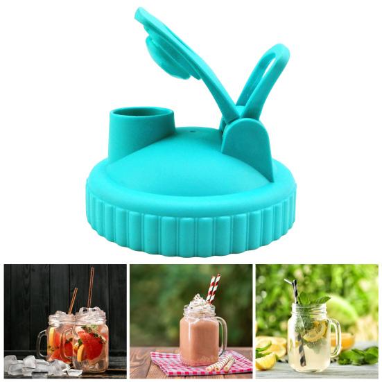 Mason Jar Cover Versatile Pour Spout Lids Wide Mouth Mason Jars