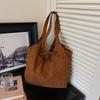 Large Capacity Vintage Corduroy Shoulder Bag Spring New  Fashiable and Versatile Commuting Bag Casual Tote Bag for Women