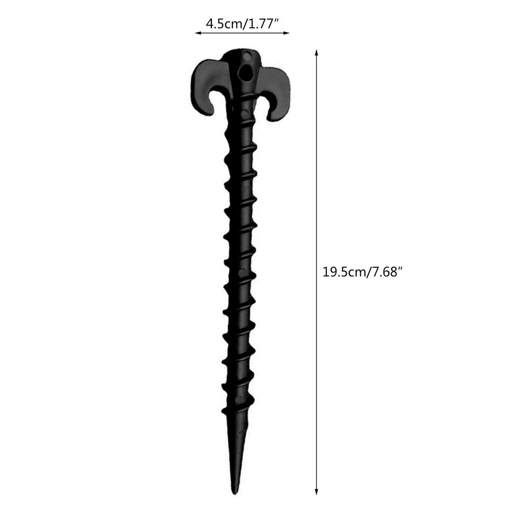 10Pcs Plastic Screw Tent Pegs for Fixing Camping Tent Rain Tarps Outdoors Camping Tent Stakes Tent Heavy Duty Tent Nails