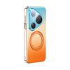 Applicable to Huawei pura90promax mobile phone case rotating bracket magnetic suction anti-drop all-inclusive lens gradual change color leather case