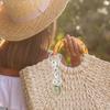 Bag Hat Clip Vintage Metallic Flower Pattern Multipurpose Strong Grip Hanging Items Detachable Travel Hat Clip Luggage Hat Clip Outdoor Accessory
