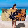 Vintage Palmboom Strandlaken Gepatroond Zonwerend En Winddicht Geschikt Voor Zwembad Kamperen Reizen Deken