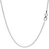 [Sears] Rope Chain Necklace, Silver 925, 1.8mm Width, 40cm