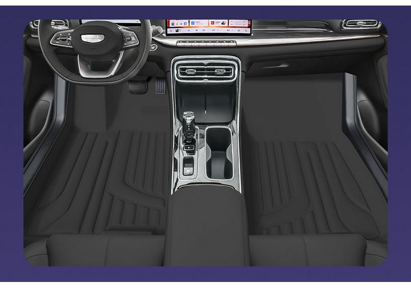 Waterproof, Dustproof Floor Mats & Pedal Covers for Fifth-Gen Emgrand - Eco-Friendly, Double-Layer Car Interior Accessories