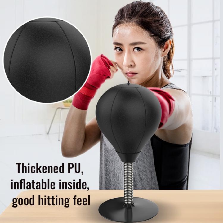 Desktop PU Boxing Ball  Training B0xing Bag Muay Tai Mma Exercise Stress Relief