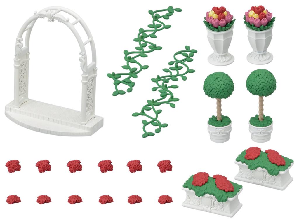 Sylvanian Families Town Arch Flower [Rose Pot] TF-02